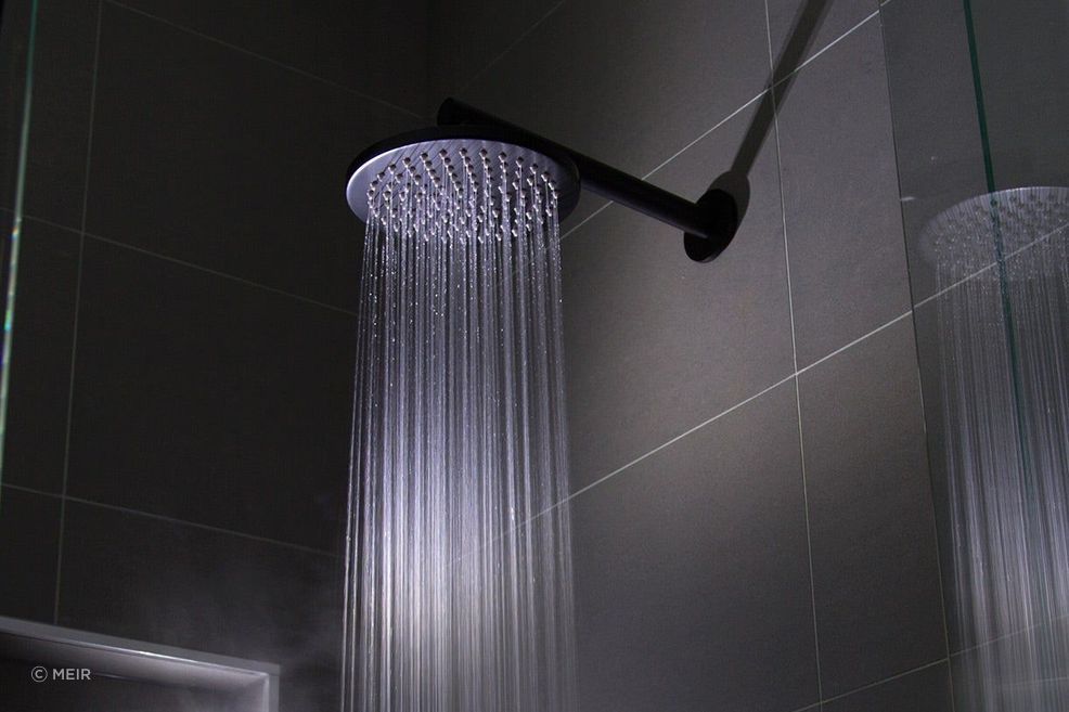 Round Wall Shower Arm 400mm - Matte Black
By Meir