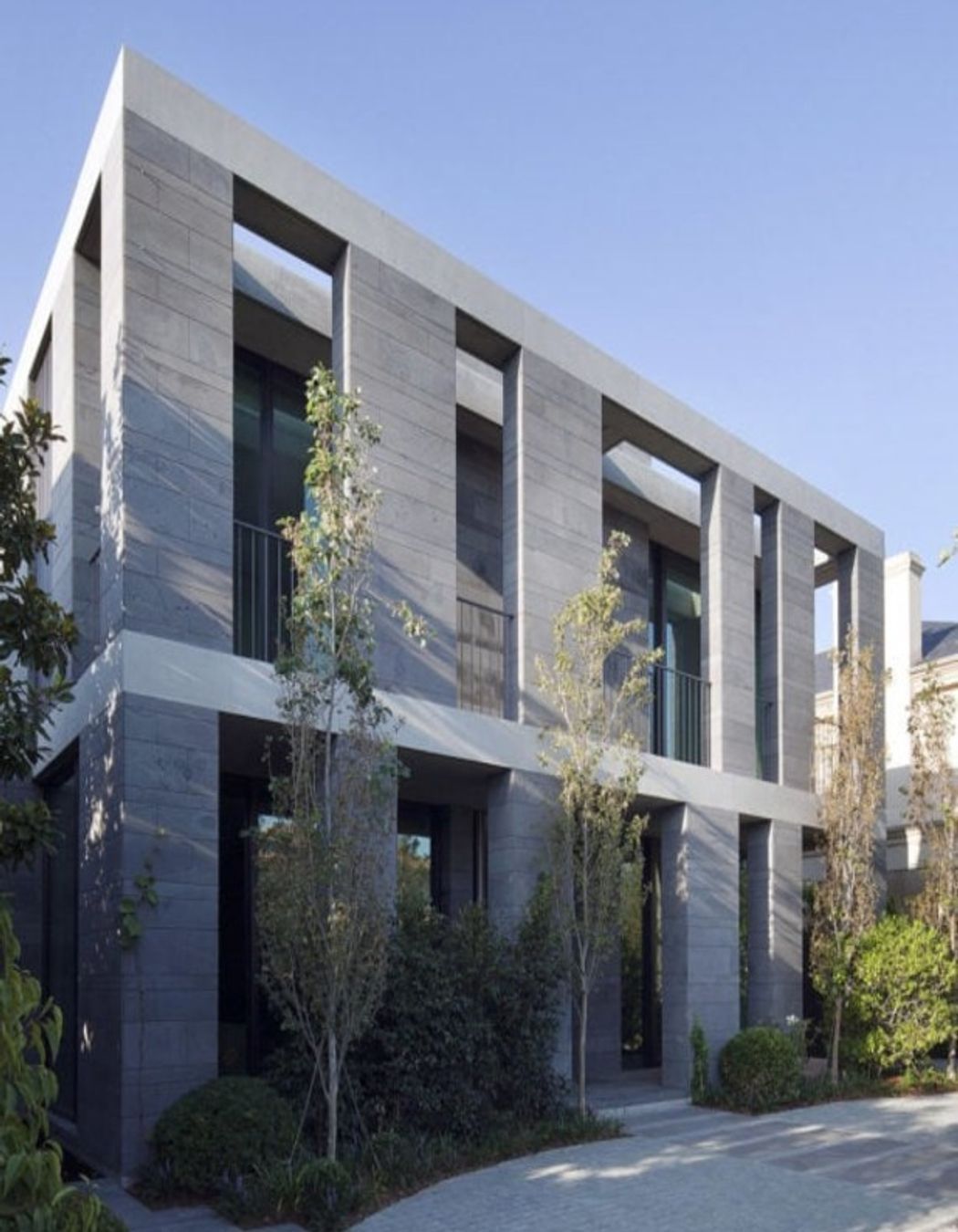 Bluestone gives a distinguished natural feel to a building that's hard to match. Featured product:  Bluestone Facades + Wall Cladding.