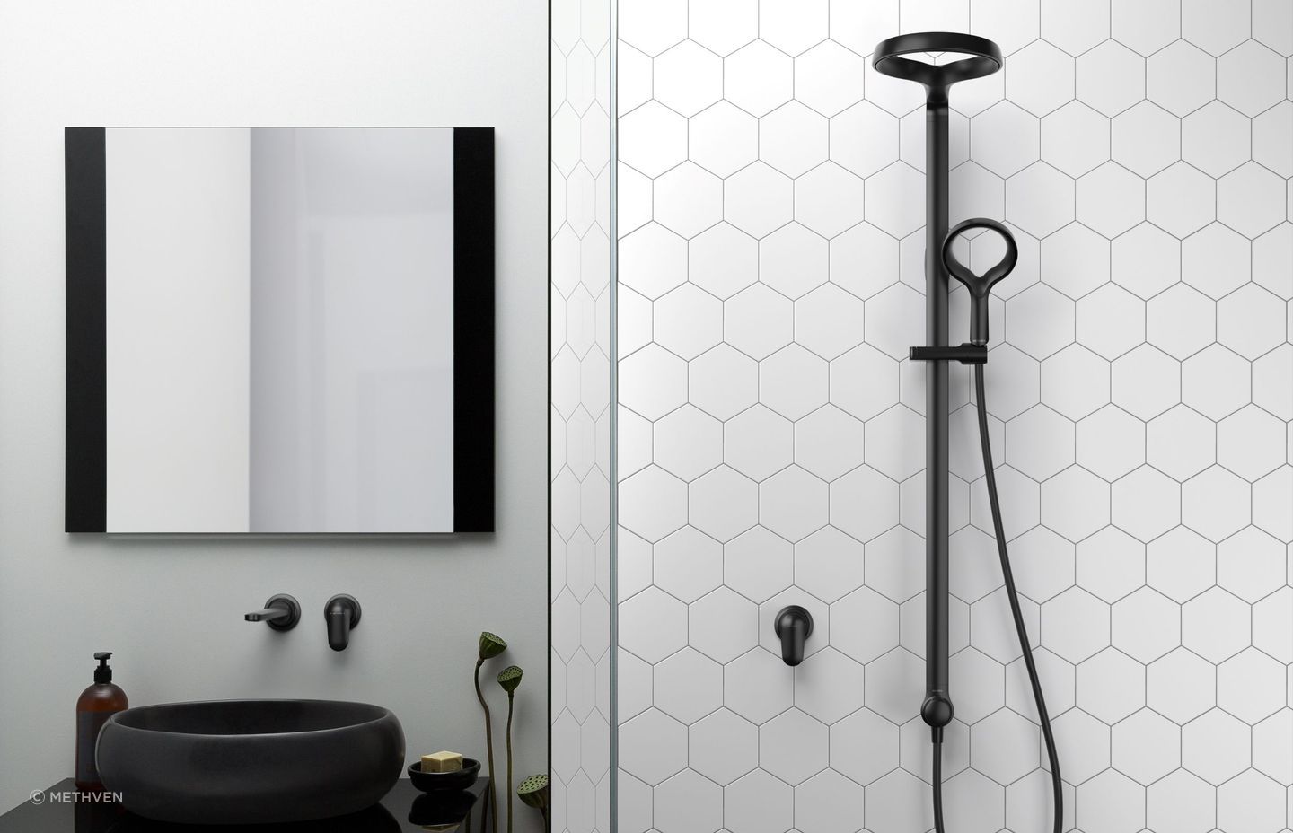 The innovative Aurajet Aio Shower System is packed with features including ultra wide coverage and limescale resistance.