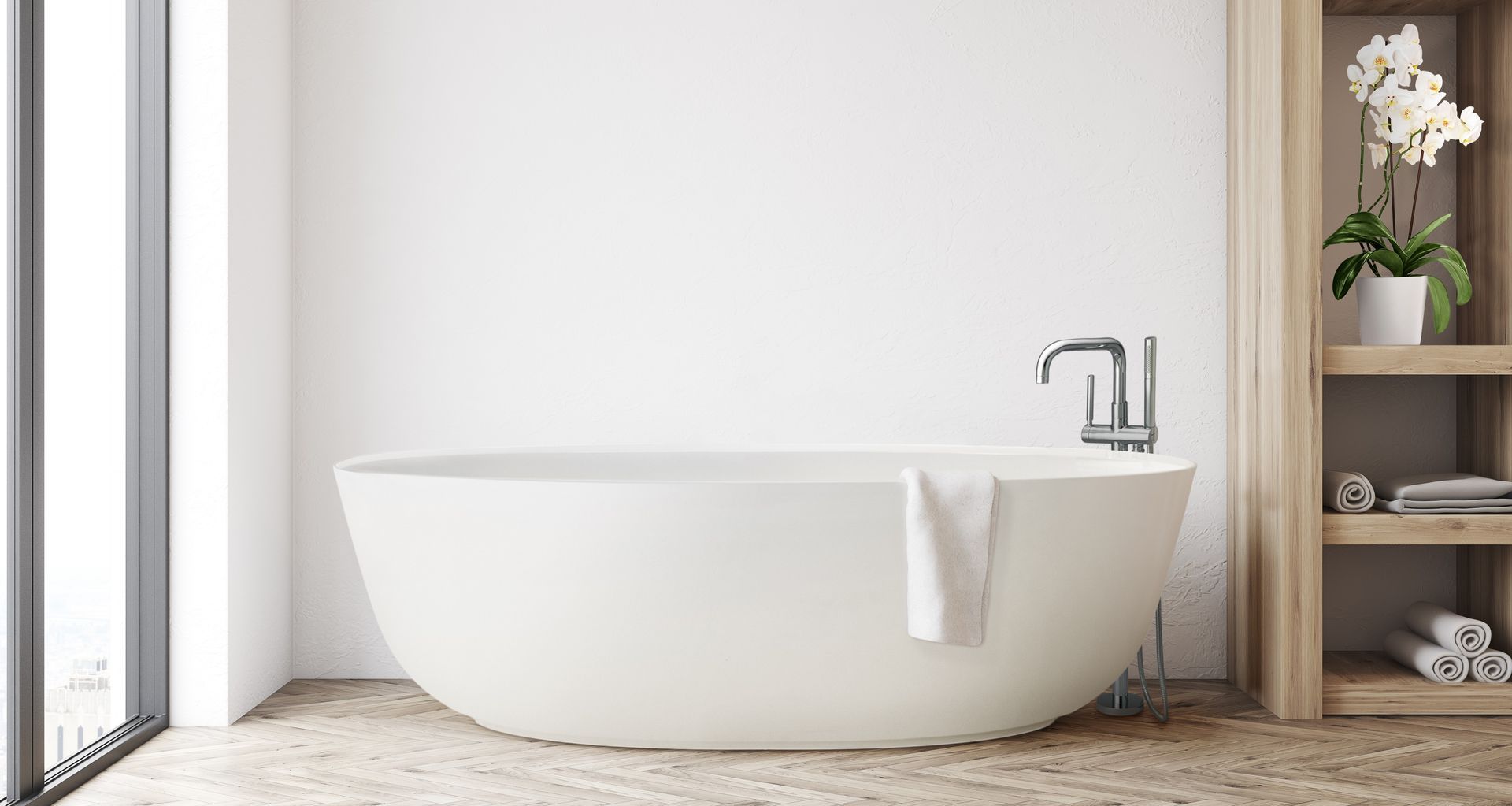Milano Freestanding 'Stone' Bath from Englefield.