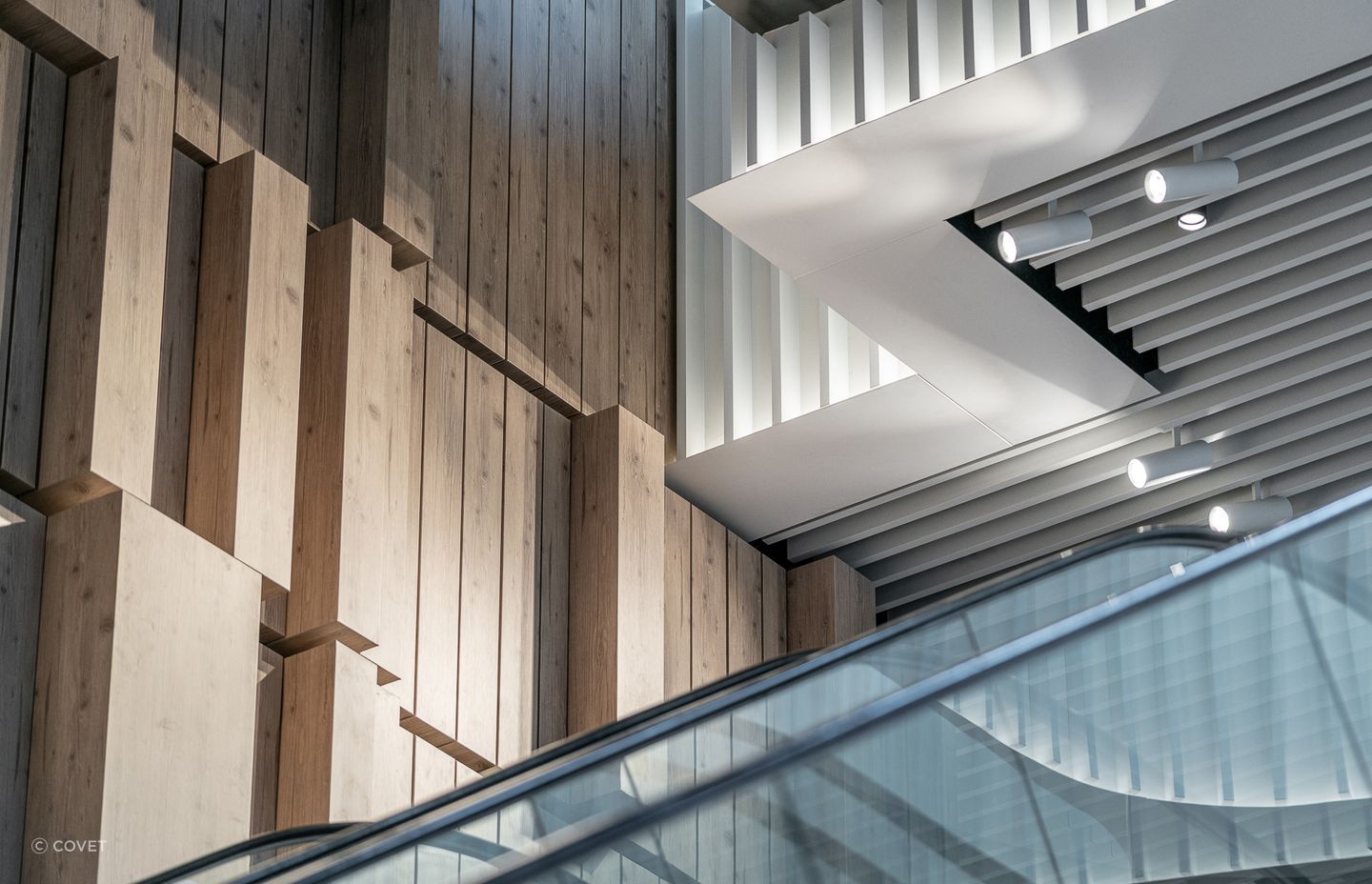 An effective residential and commercial interior wall cladding solution. Featured product: Mokuzai Custom Folded Panels.