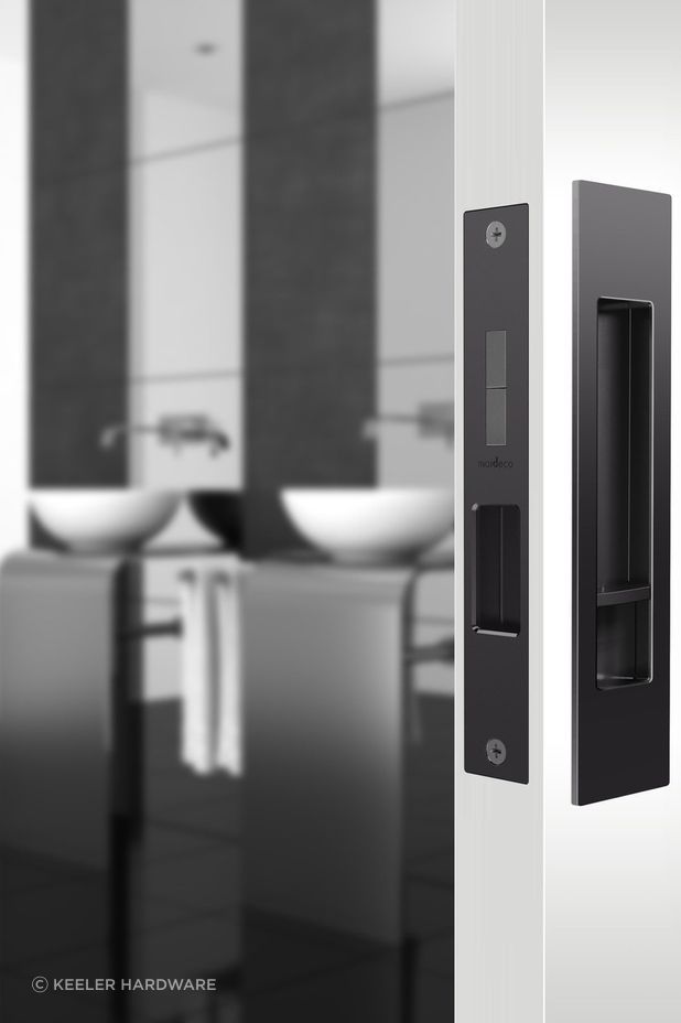Mardeco 'M' Series Flush Pull Privacy Set Matt Black BL8004SET
By Keeler Hardware