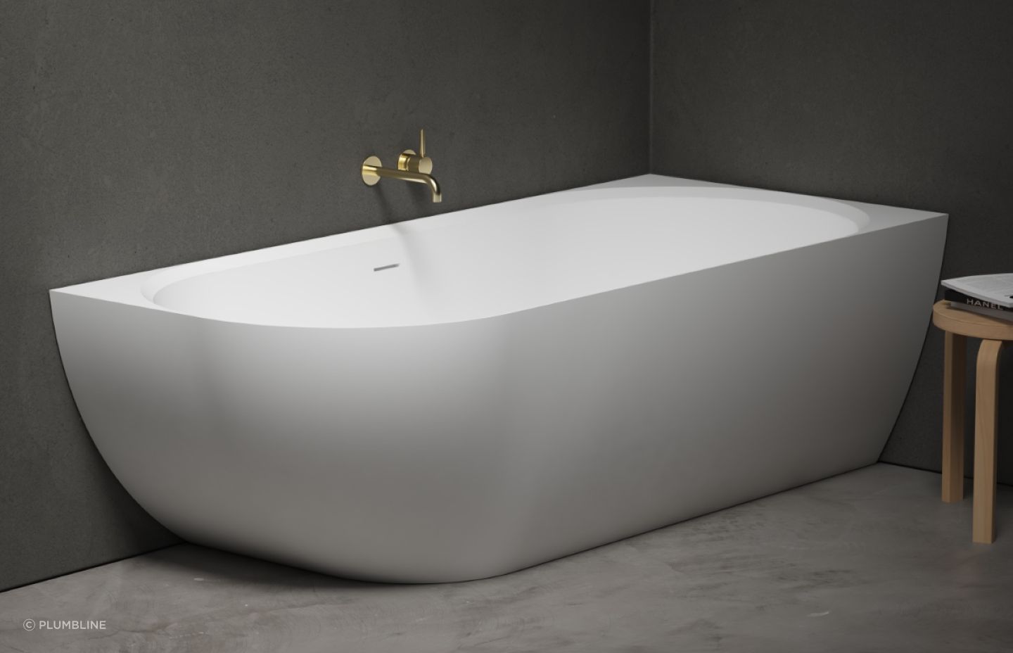 Niagara Belle 1800 Right Corner Back to Wall Bath
by Plumbline offers a designed aesthetic thanks to its specified placement.