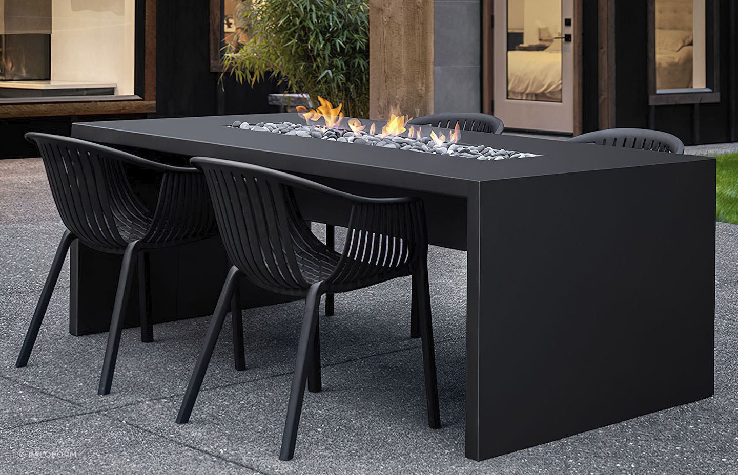 The multi-functional Nimbus Fire Pit Table enhances the atmosphere of any occasion.