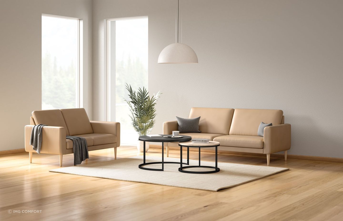 The Norbo Fixed Sofa from IMG Comfort is available in a range of colours from Trend Snow to Prime Black.