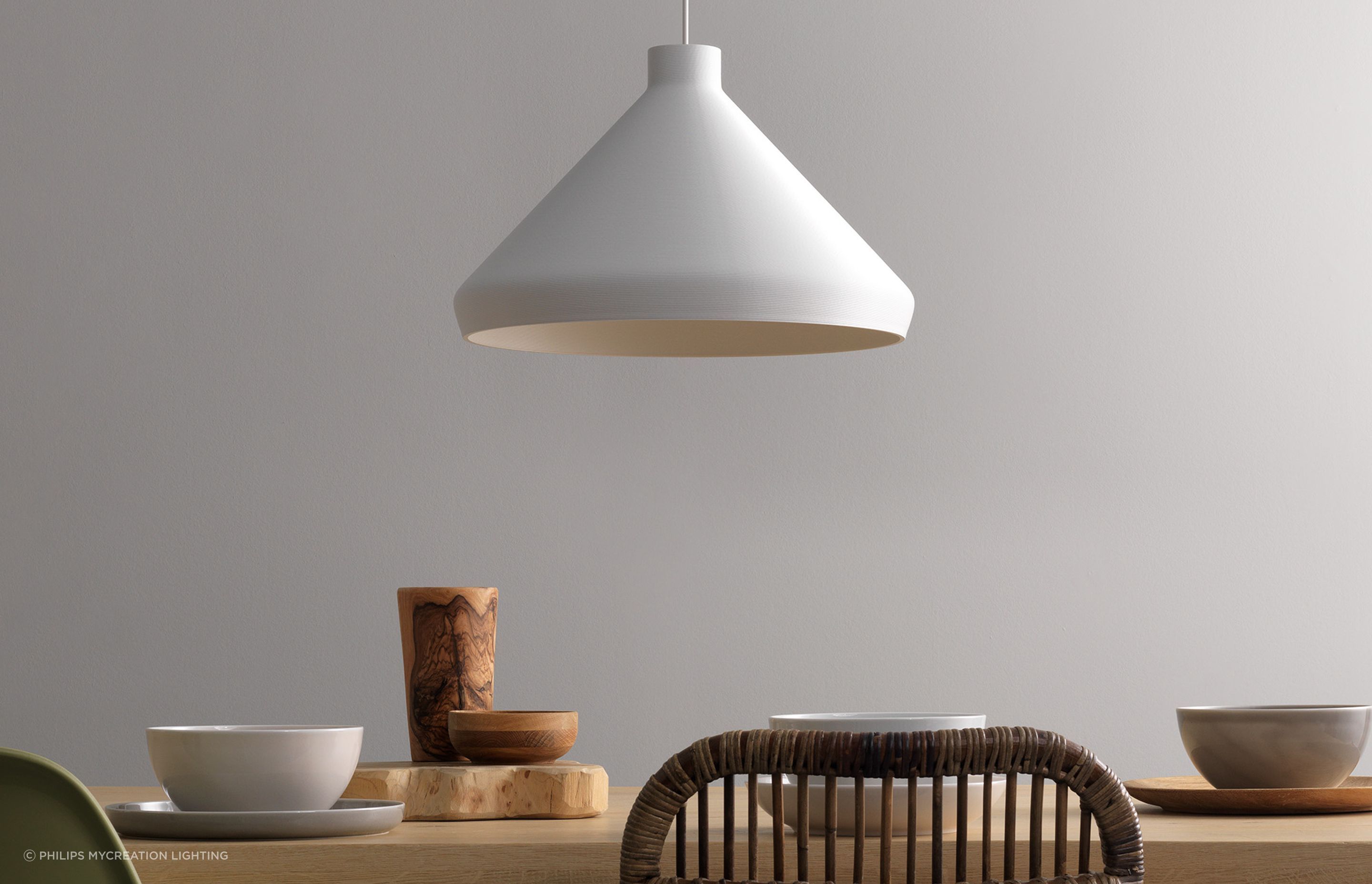 3D-printed luminaires can be made with material that has already been recycled, tailored to the customer’s exact needs and recycled again at the end of their life.