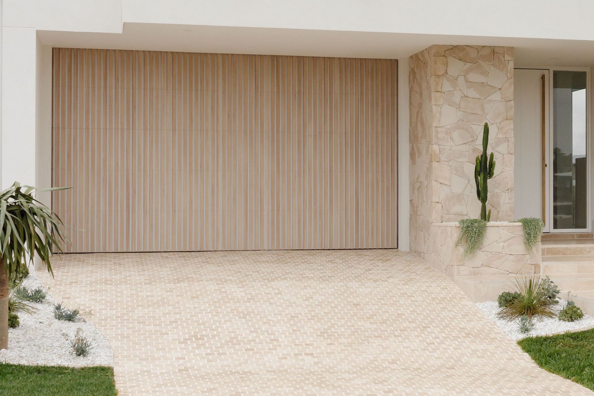 "The natural tones blend seamlessly into outdoor landscapes, and the stone feels timeless and luxurious."