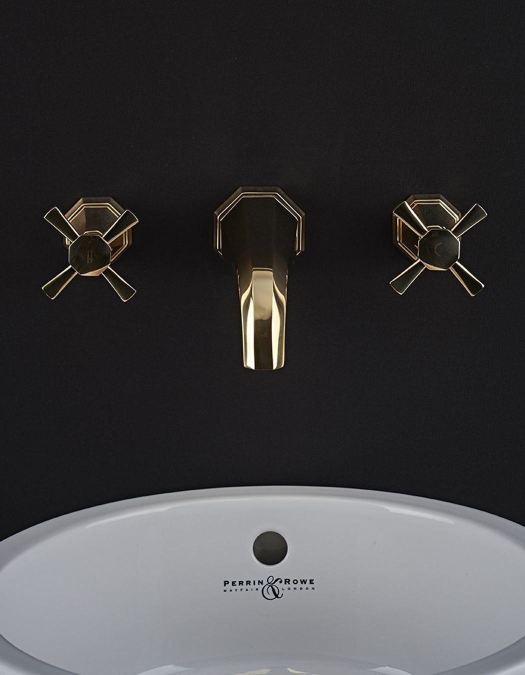Perrin &amp; Rowe Deco Wall Mounted Basin Taps
by The English Tapware Company