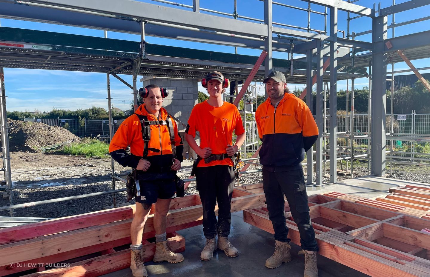 DJ Hewitt team members from left: Andrew, Joe, and David.