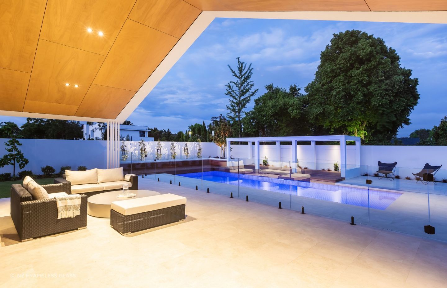 A Glass Pool Fence by NZ Frameless Glass shows just how sleek these solutions can be.