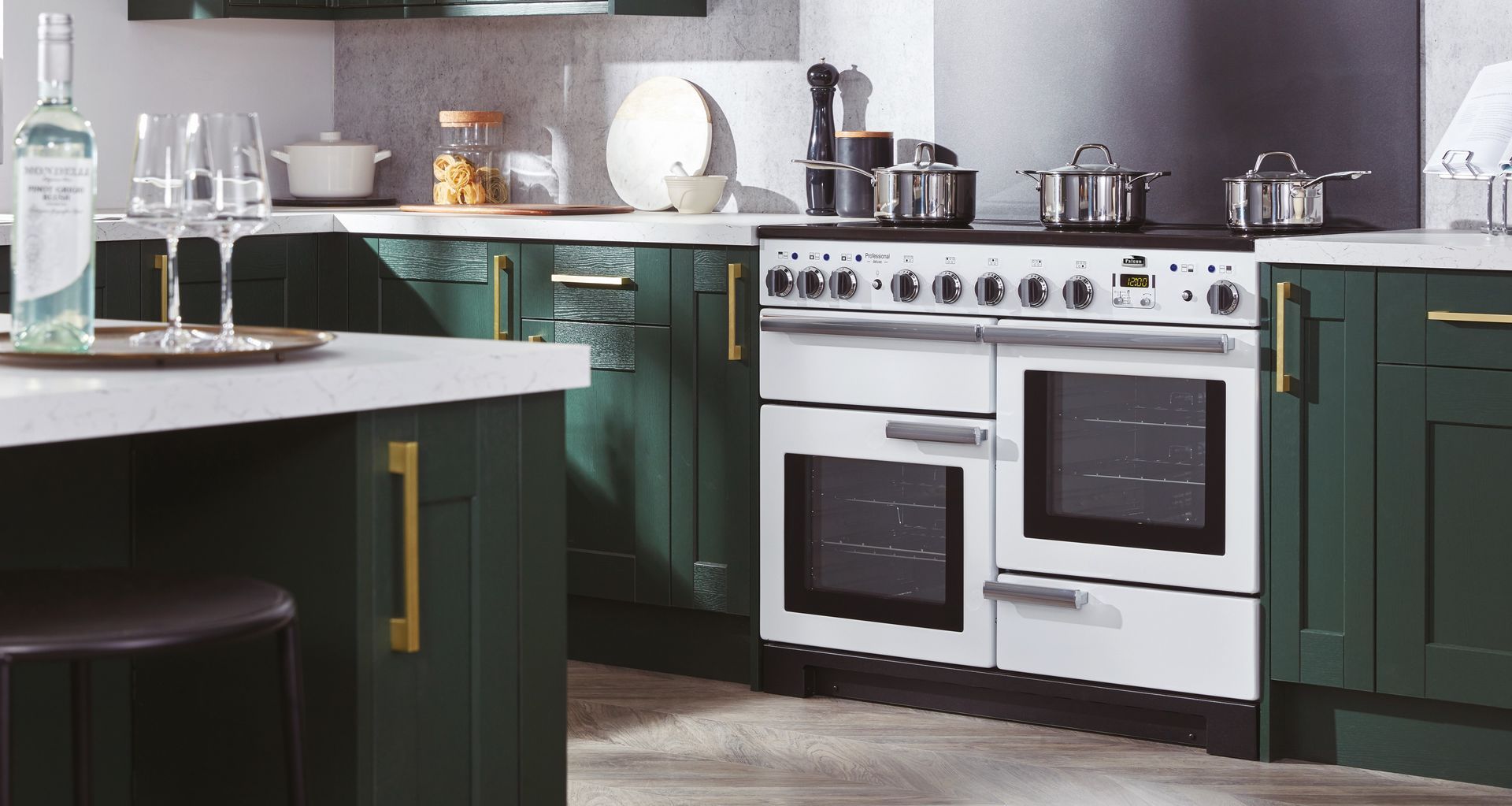 The Falcon Professional Deluxe 110 Range Cooker from F.L. Bone.