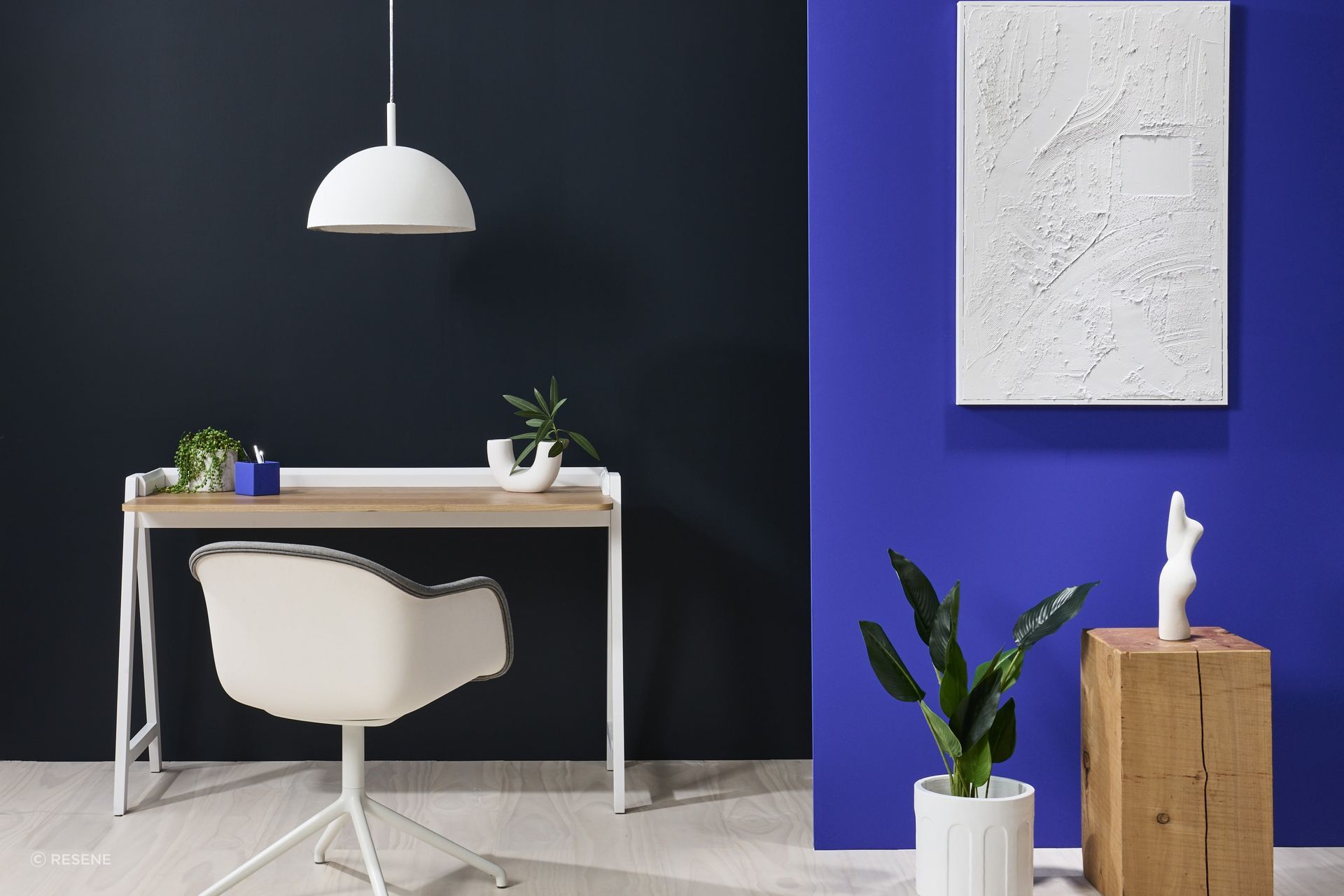 Resene's bold Beyond the Sea Collection is available in a Low Sheen, popularly used in bedrooms and living spaces.