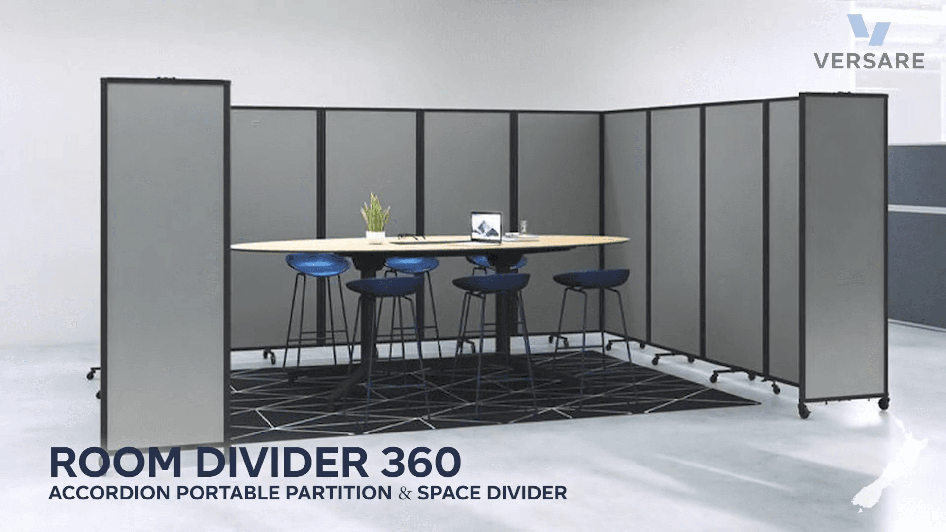 Room Divider 360 Accordion Portable Partition by Versare NZ video