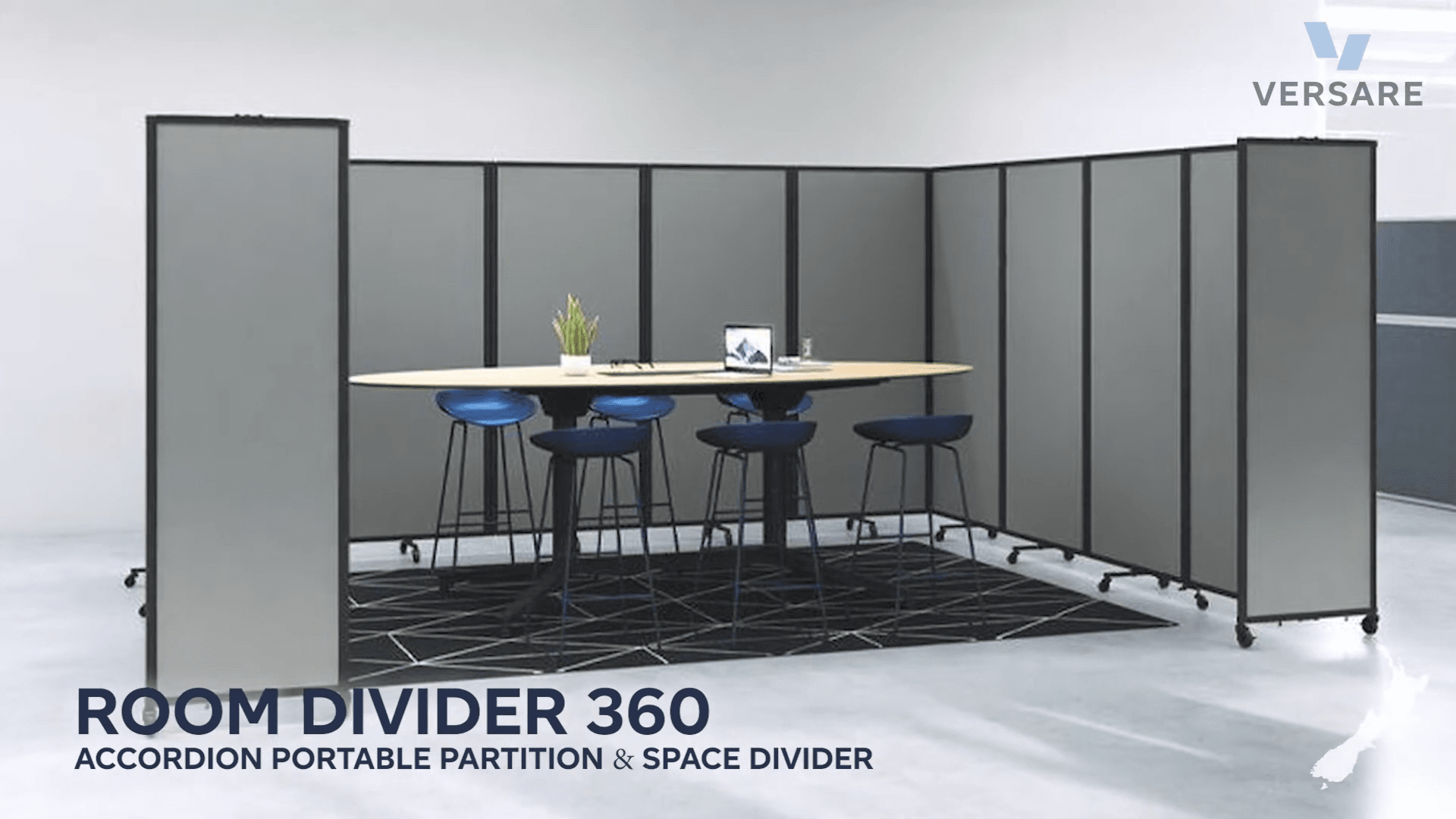 Room Divider 360 Accordion Portable Partition by Versare NZ video