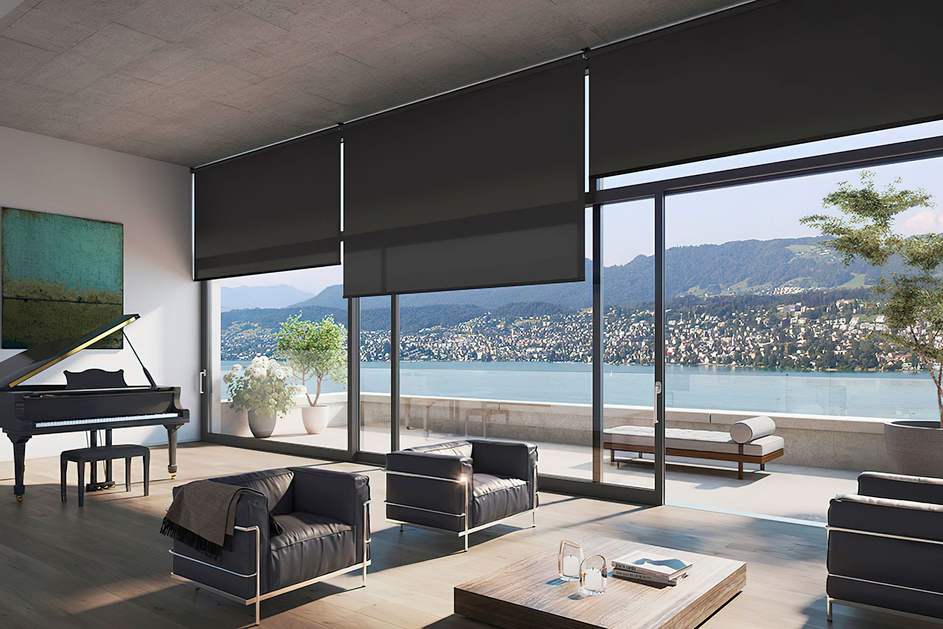 You can enjoy some natural beauty and inspiration with a high-quality set of motorised roller blinds.
