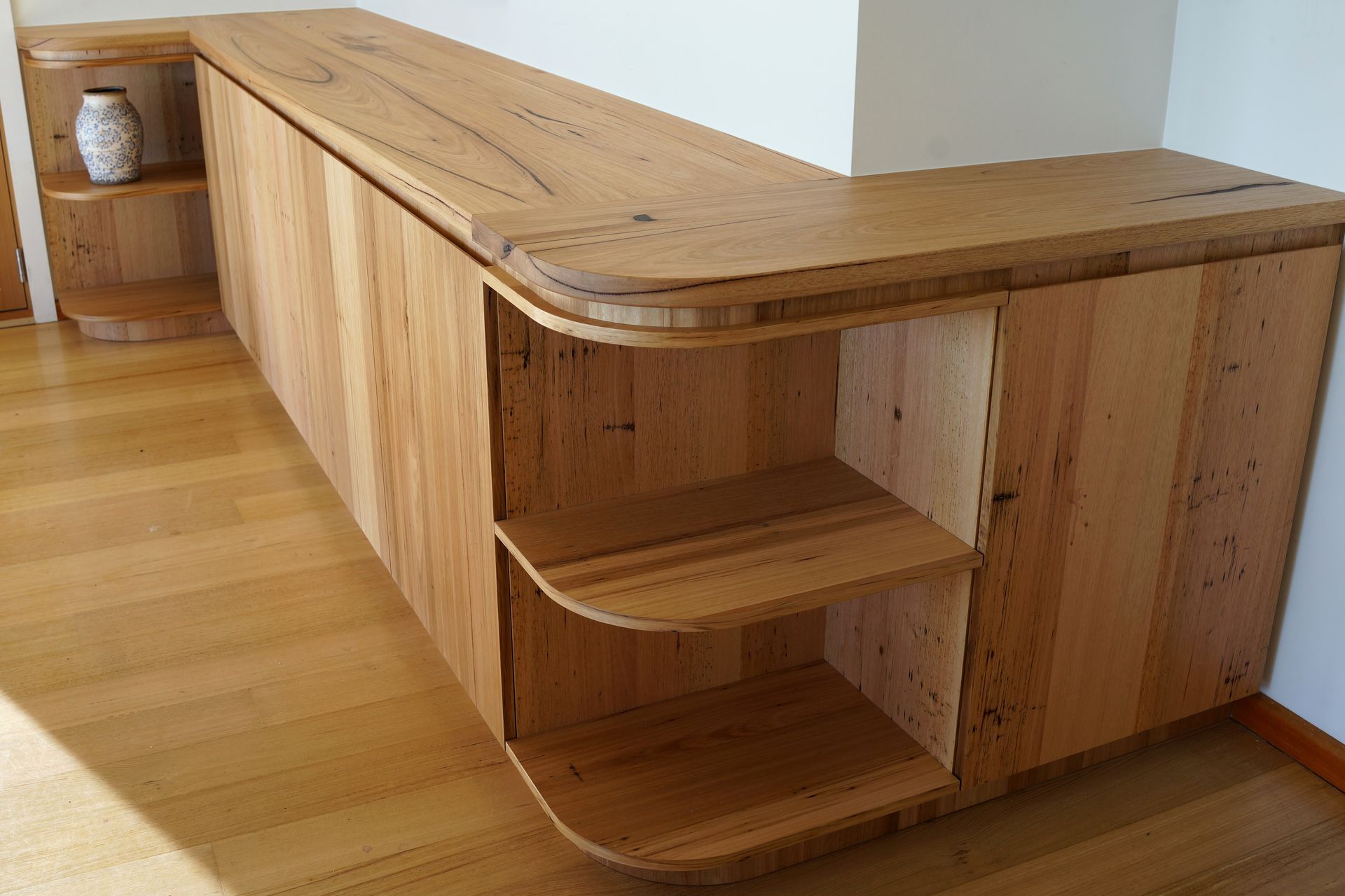 A stunning solid timber sideboard custom-made by Ilm Interiors.