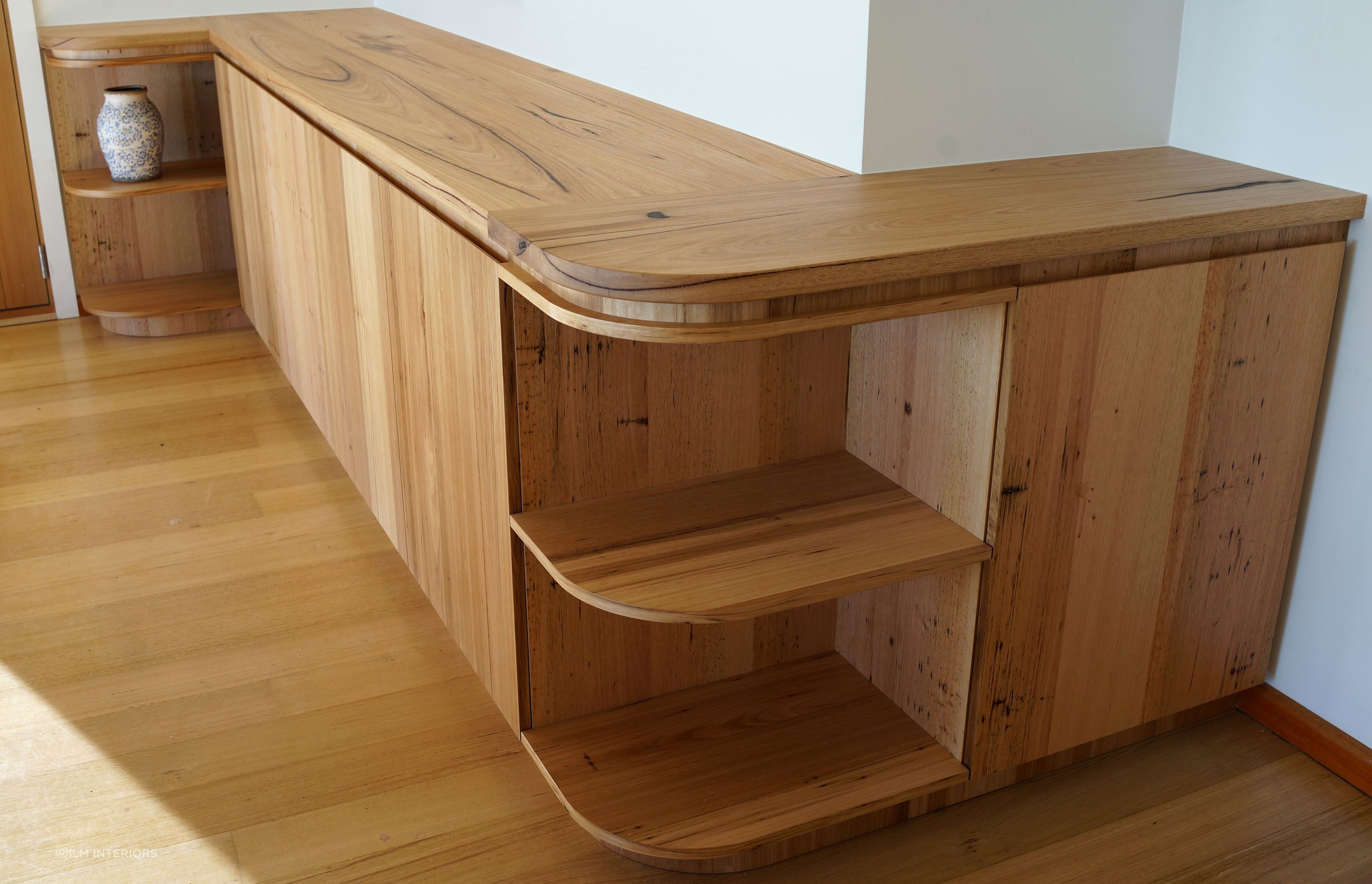 A stunning solid timber sideboard custom-made by Ilm Interiors.