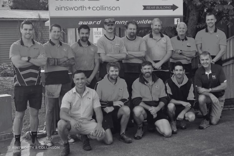 Leif Collinson (front left) with the team at Ainsworth + Collinson.