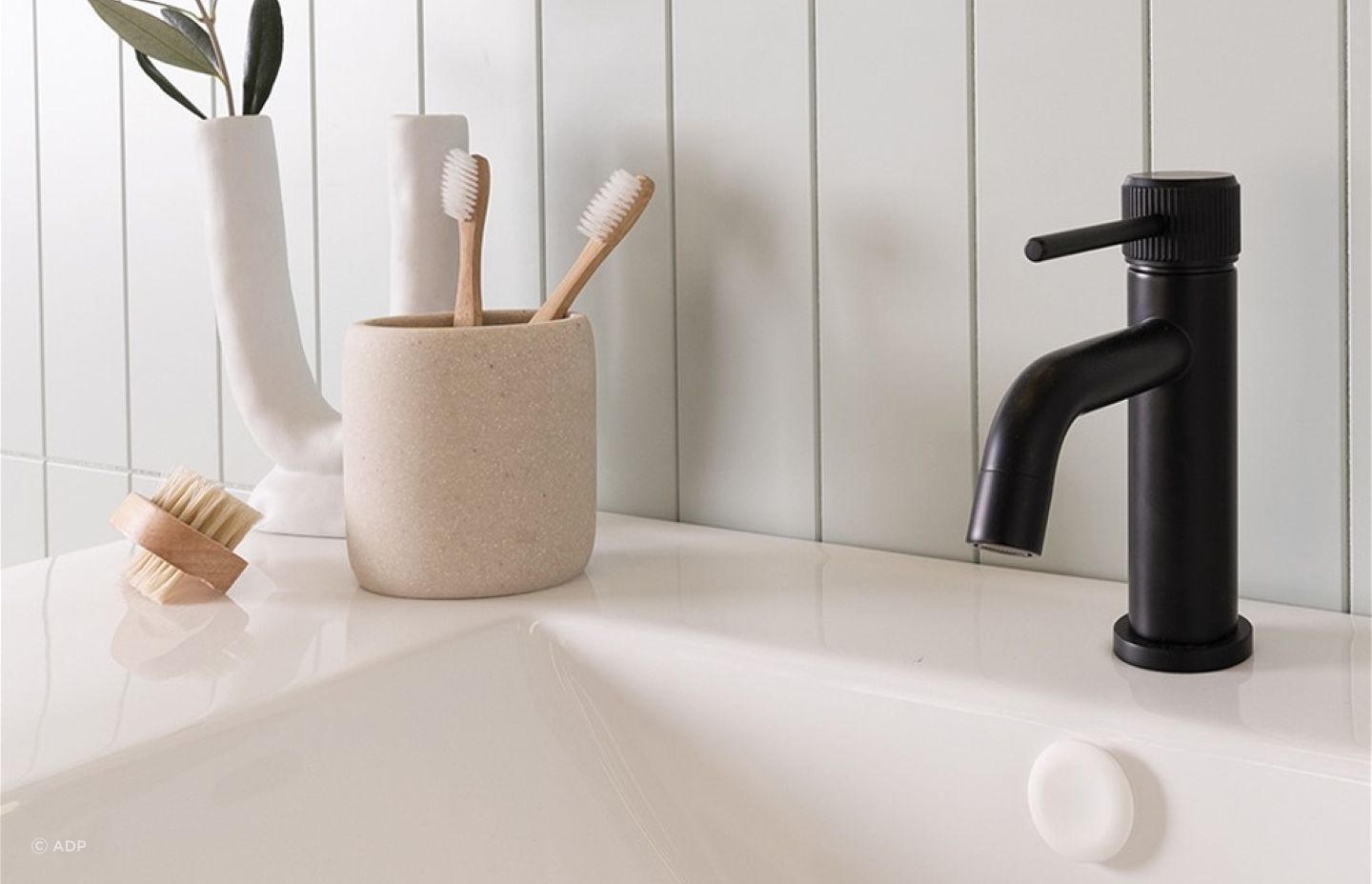 The Soul Basin Mixer has a modern industrial aesthetic making it a great on-trend choice.