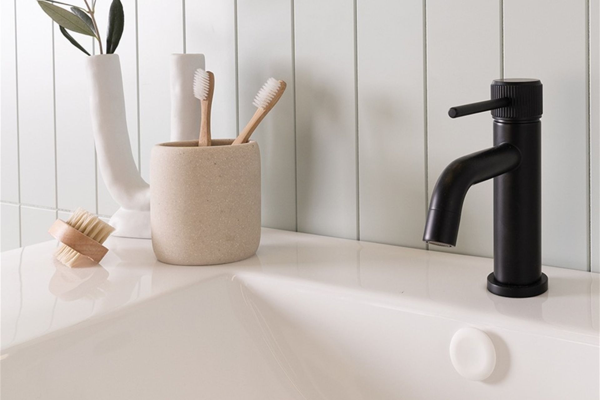 The Soul Basin Mixer has a modern industrial aesthetic making it a great on-trend choice.