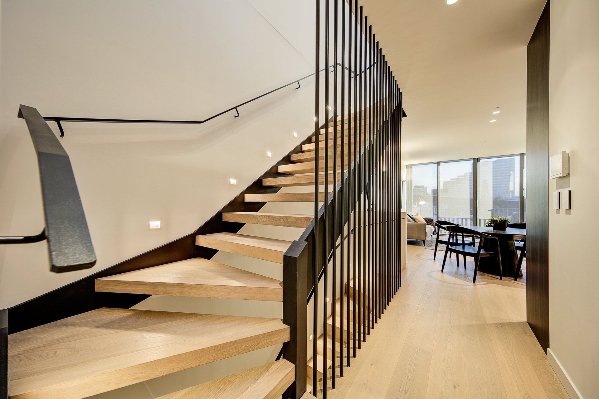 Amazing stair lighting work seen at the Liverpool St, Darlinghurst by TCA Electrical