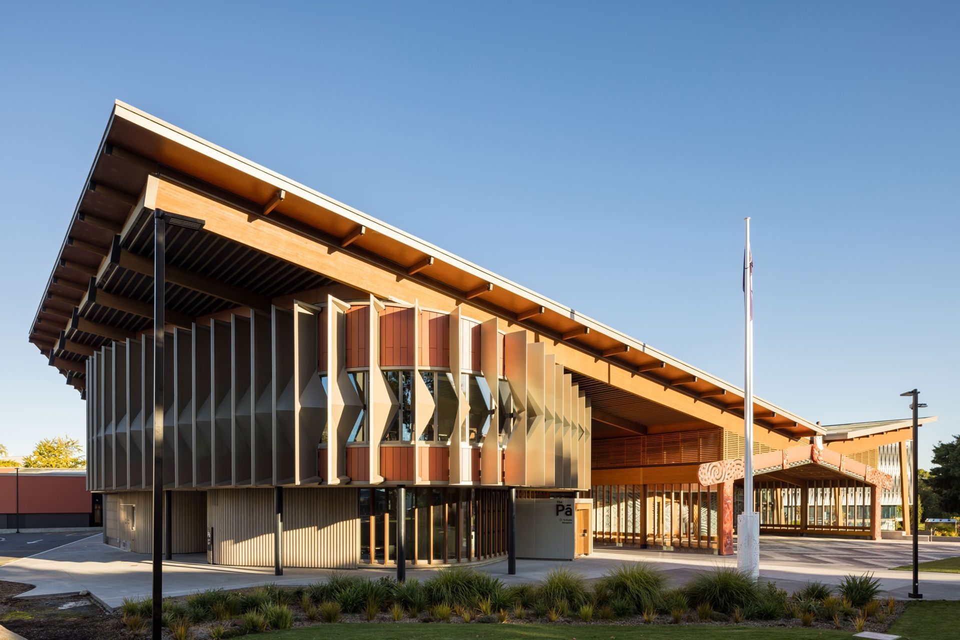 When it comes to external building materials, Chris says low maintenance, non-toxic, and durable materials are crucial for the market to ensure that schools have a long and healthy service life. Picture: The Pa, Waikato University.