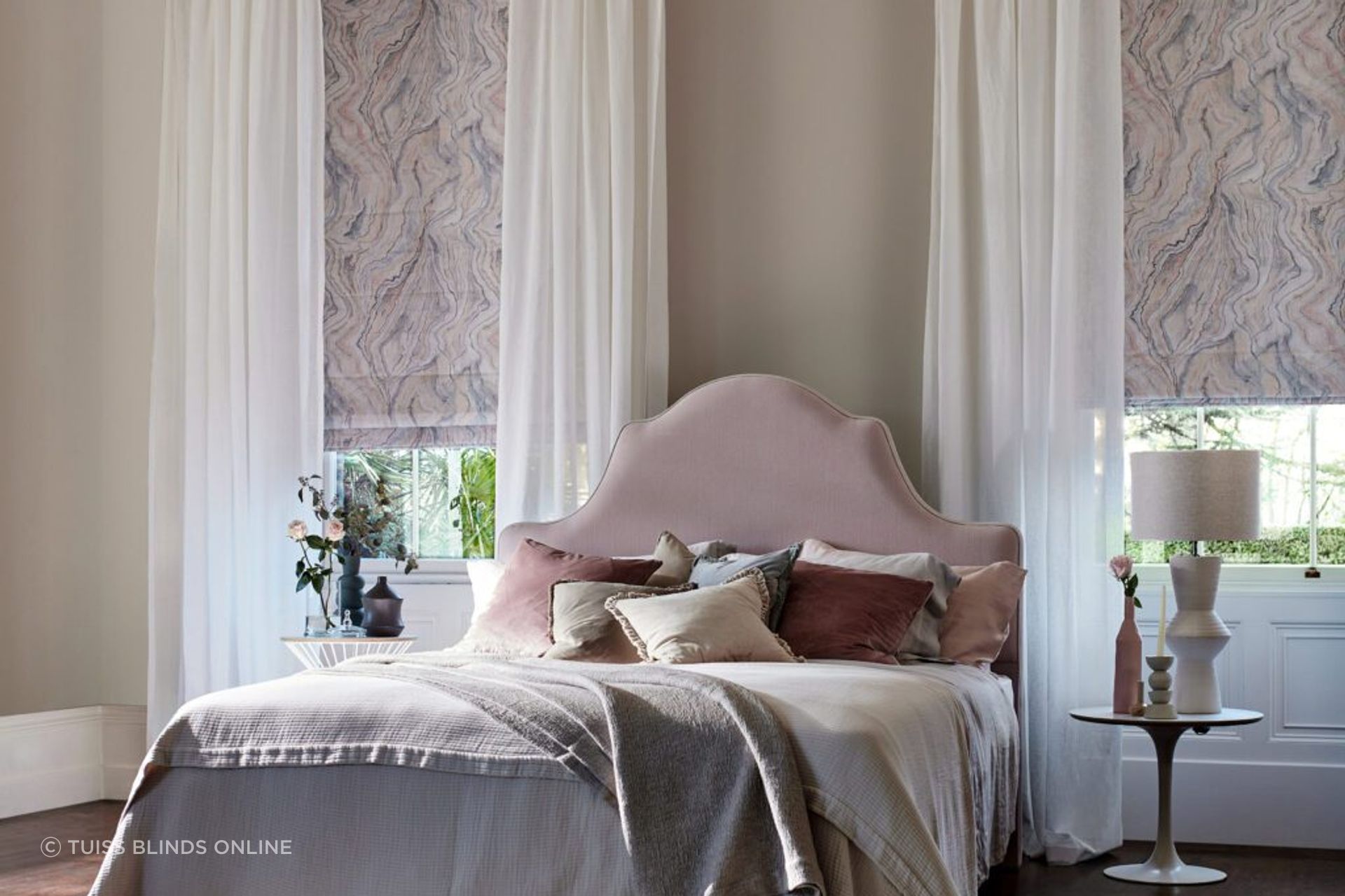 Tuiss-Blinds-Online-Abelia-Rose-Quartz-Roman-Blind-Tahiti-Snow-Sheer-Curtains-1024x973.jpg