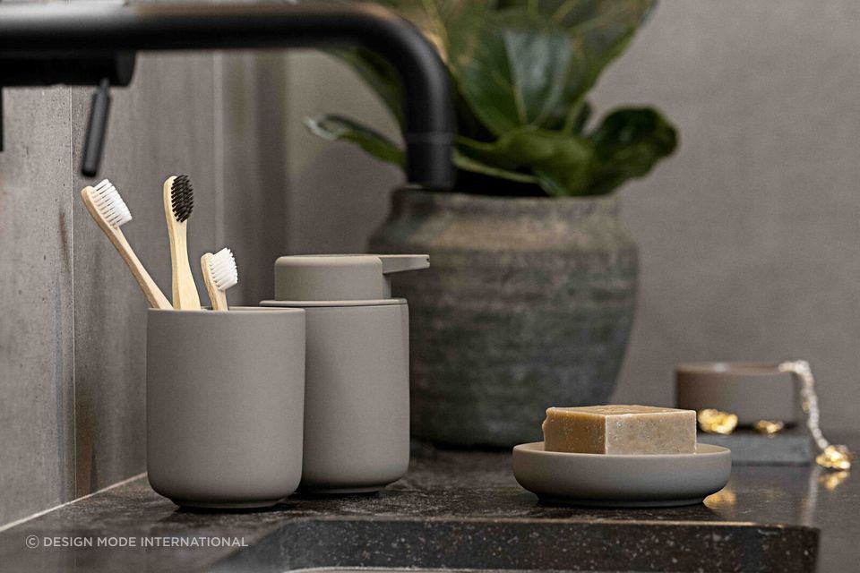 Bathroom accessories should complement a space in shape, colour and style. | Featured product: Zone Ume Soap Dispenser 250ml