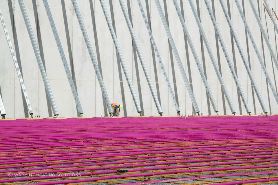 The intricate layout of pipes in this Fonterra Freezer project by Warm NZ shows the necessity for expertise in this field of work.