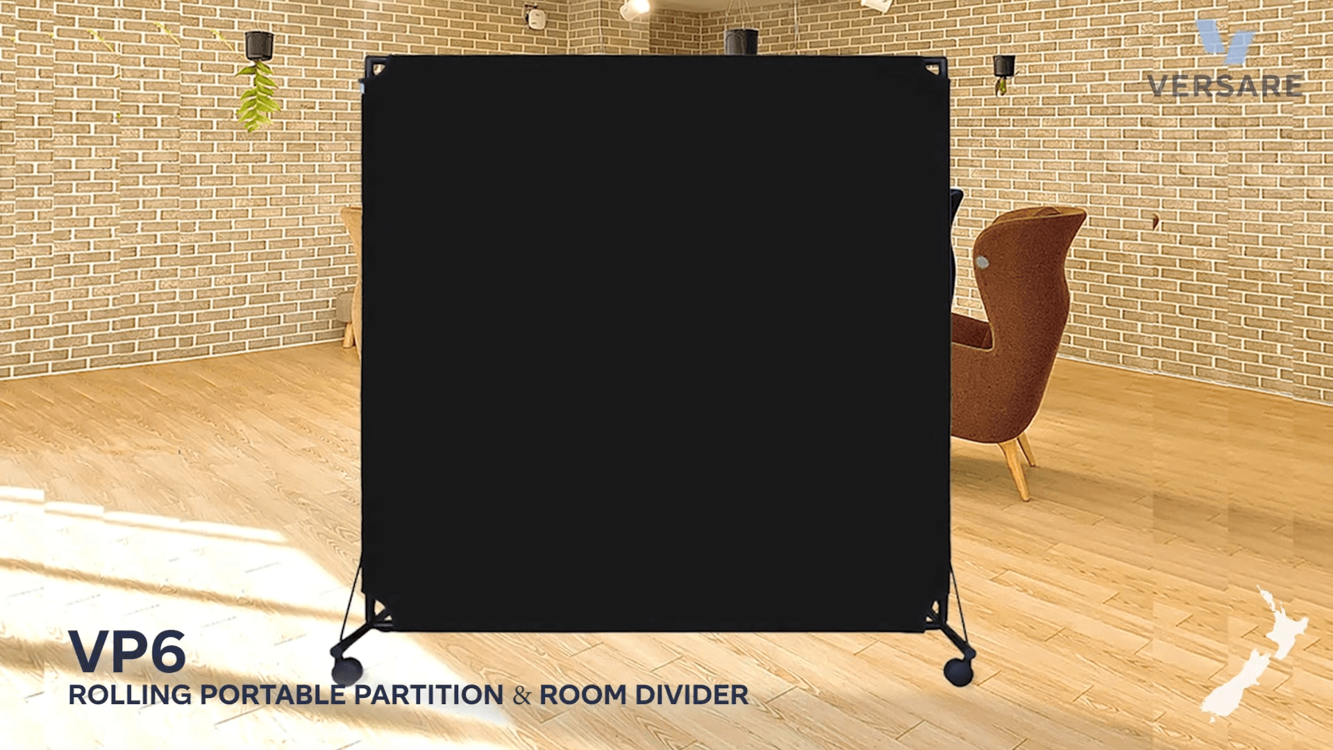 VP6 Economical Rolling Room Partition by Versare NZ video
