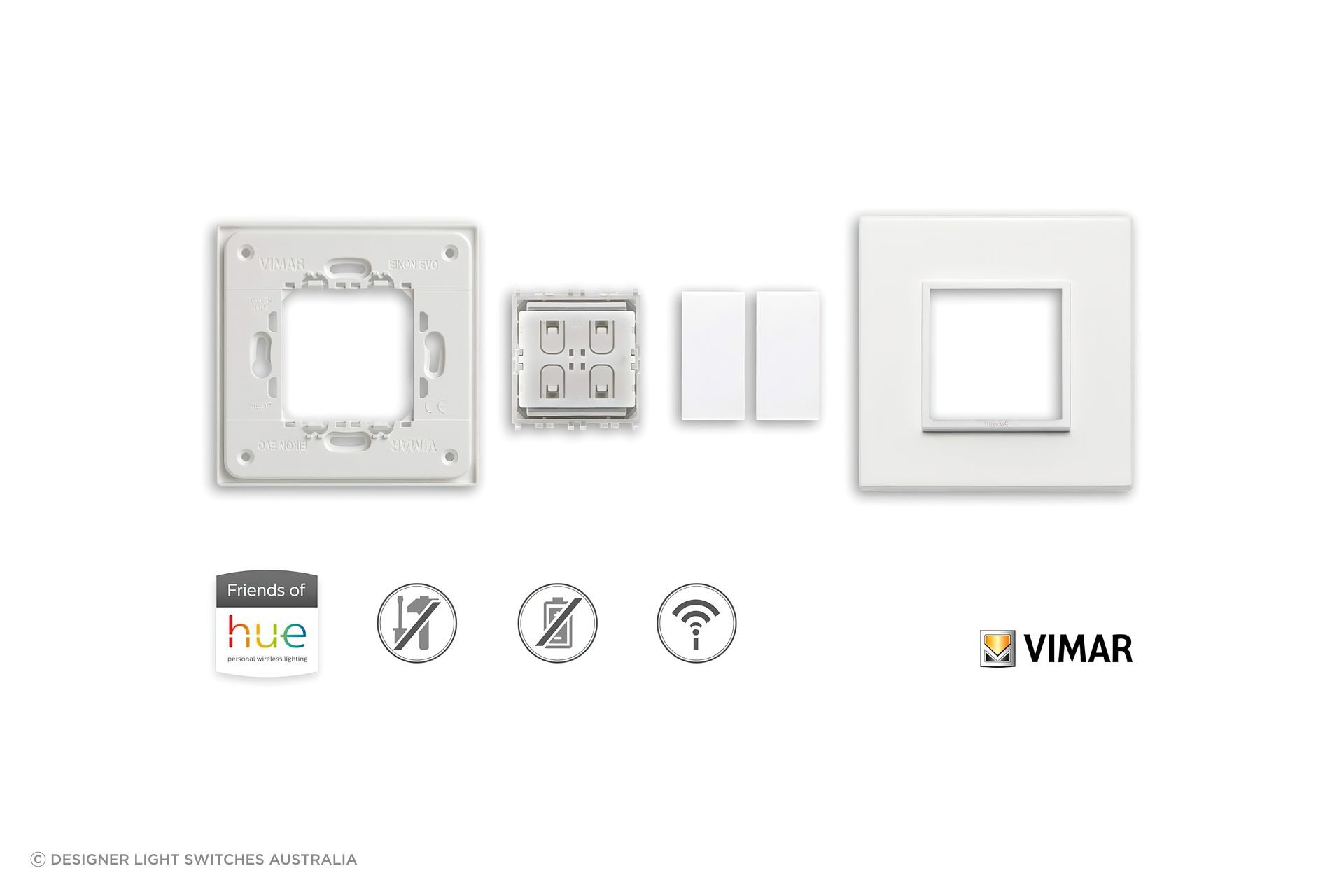 Wireless Light Switches - Vimar & Philips Hue Lighting Control