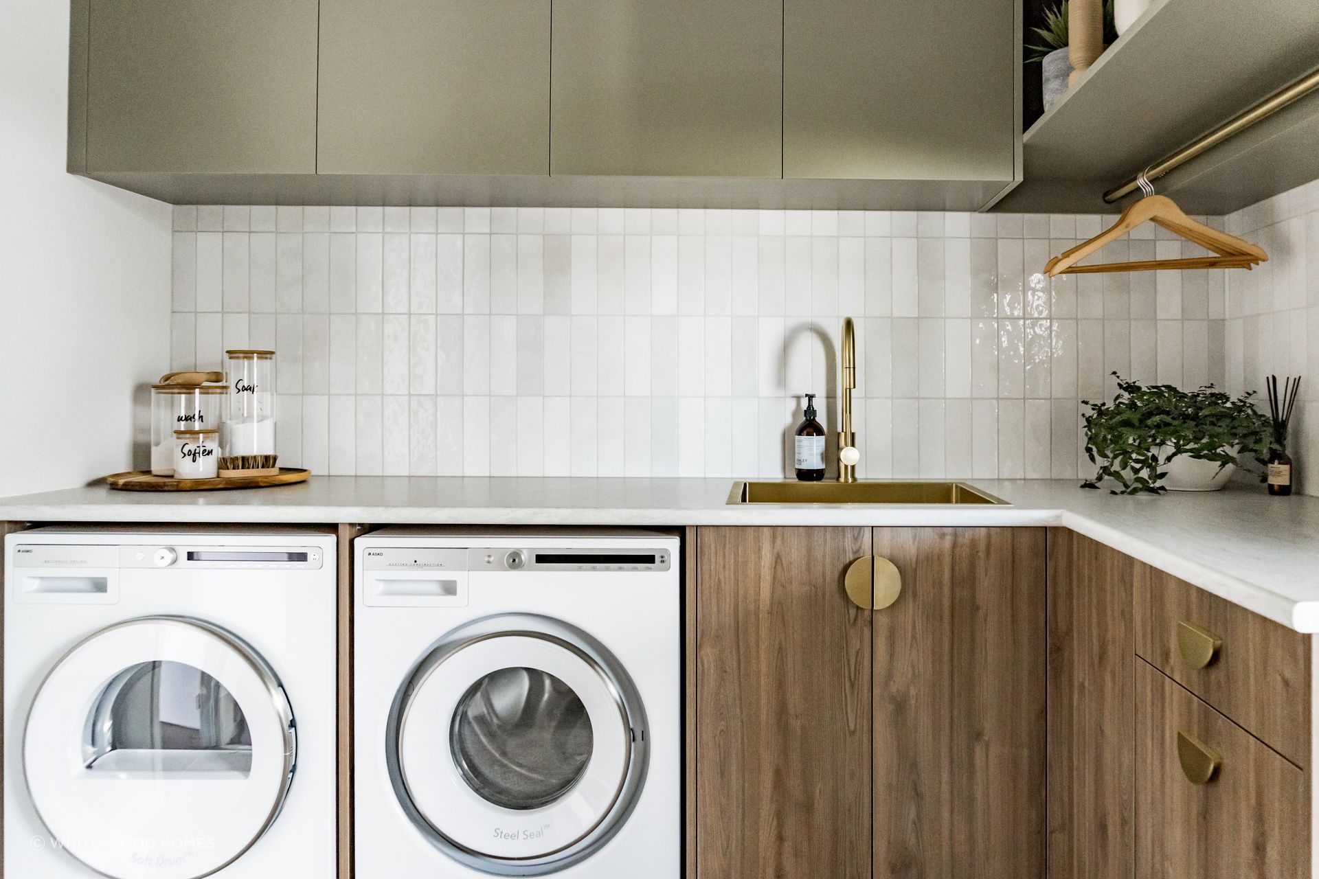 ABI's IMES Cabinetry Pull Handle with it's half moon design can work independently or paired with another.
