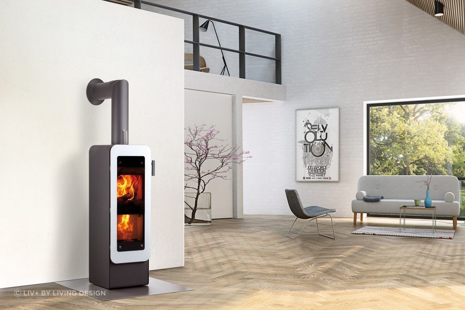The Bionic Fire from Living Design is a super eco-friendly wood burning stove with no measurable particle emission.