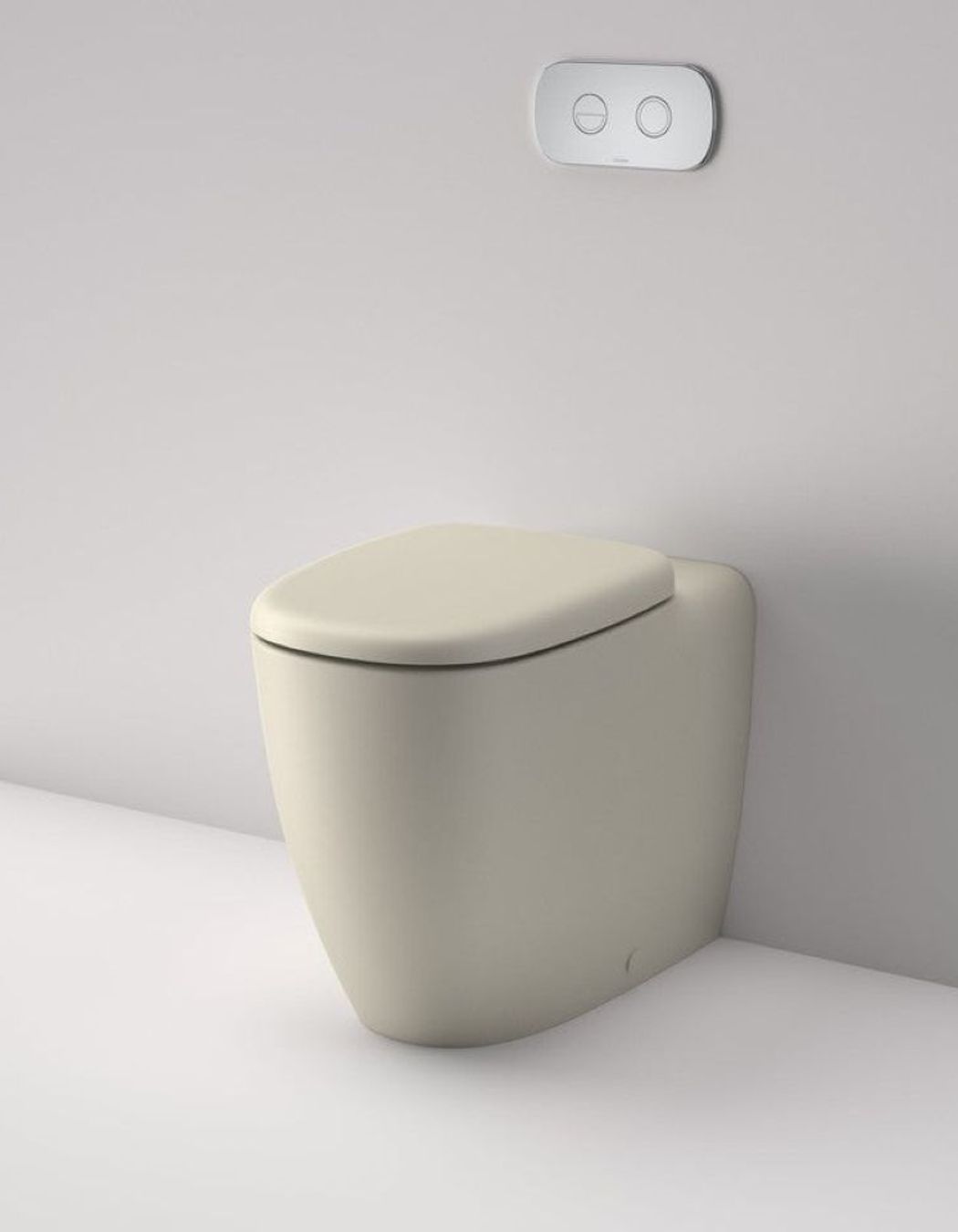 The Caroma Contura II Cleanflush Invisi Series II Wall Faced Suite makes a great choice for a small space.