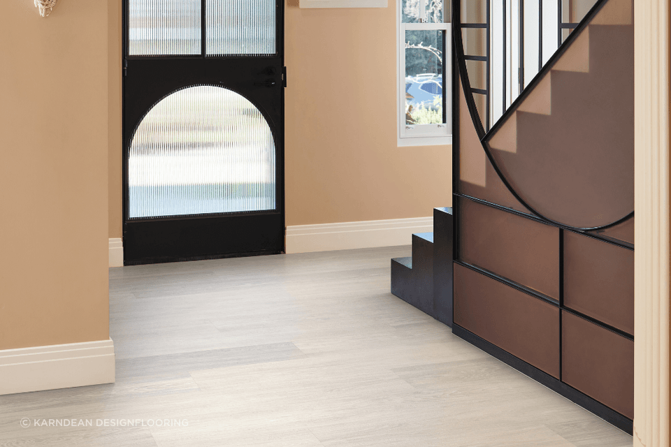 Vinyl floors offer enhanced durability.