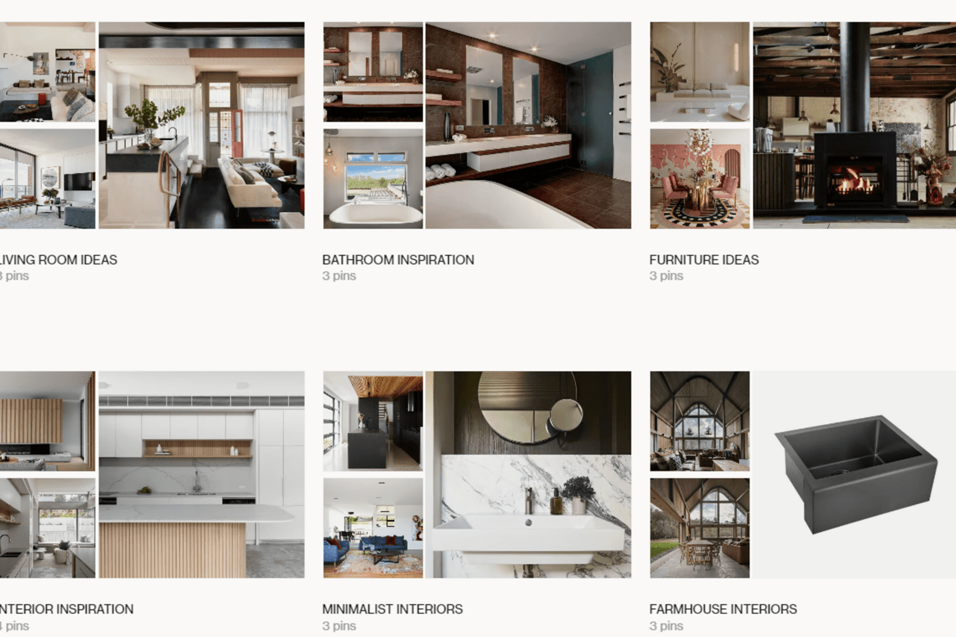 A design board, like the one ArchiPro users can use, is a fantastic way to gather your ideas.