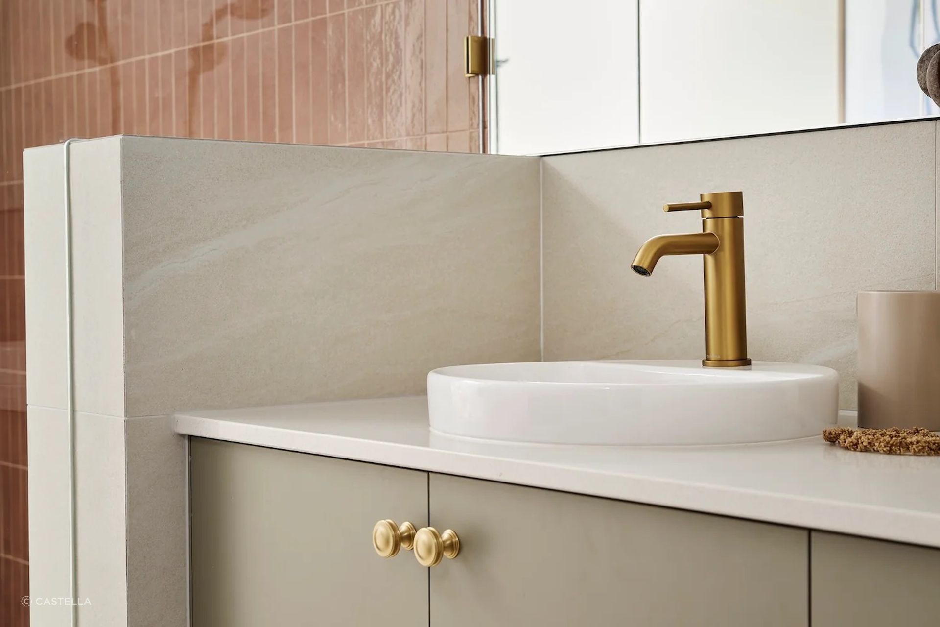 Cabinet Knob in Satin Brass