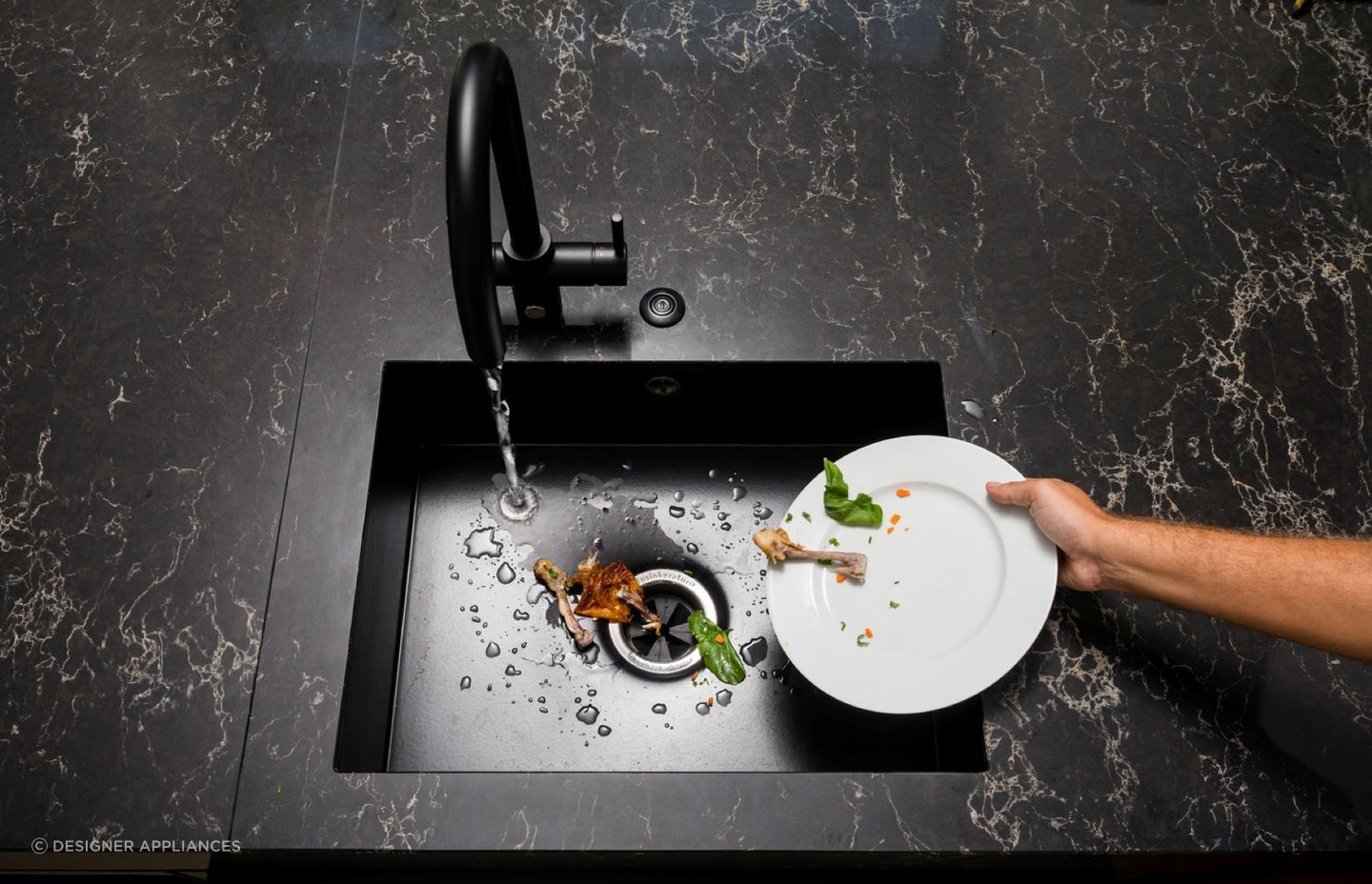 The Insinkerator is a trusted food waste disposer the world over, capable of managing a wide range of food scraps with ease.