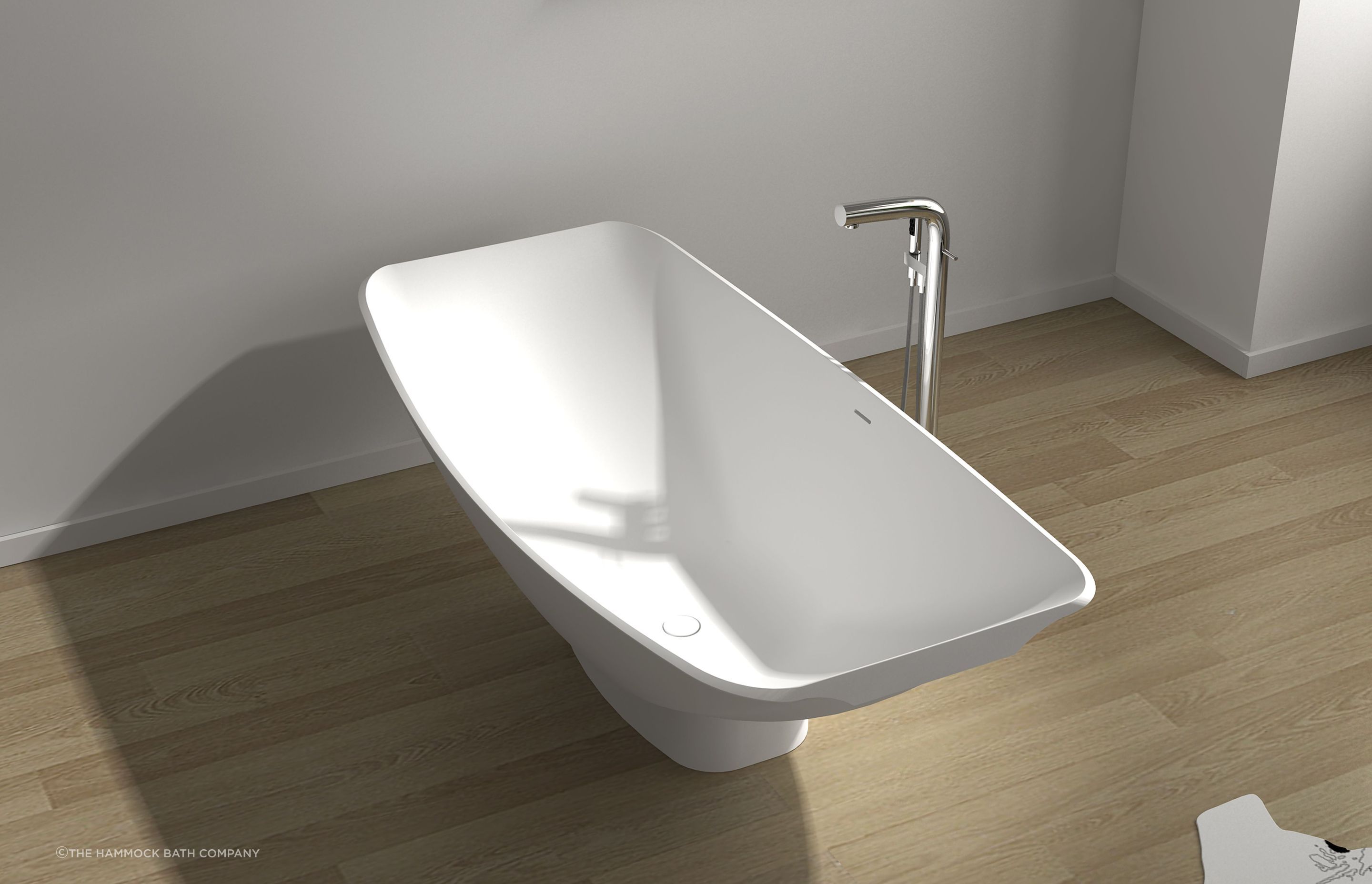 Contemporary bathtubs come in all shapes and sizes. Featured Product: Mirage Bath Tub by The Hammock Bath Company