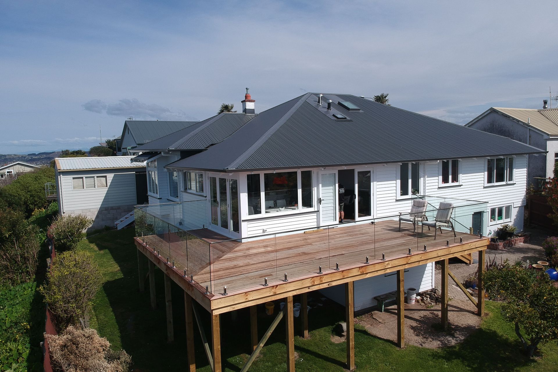 This Hawke's Bay home received a complete upgrade with a new deck from Total renovations.