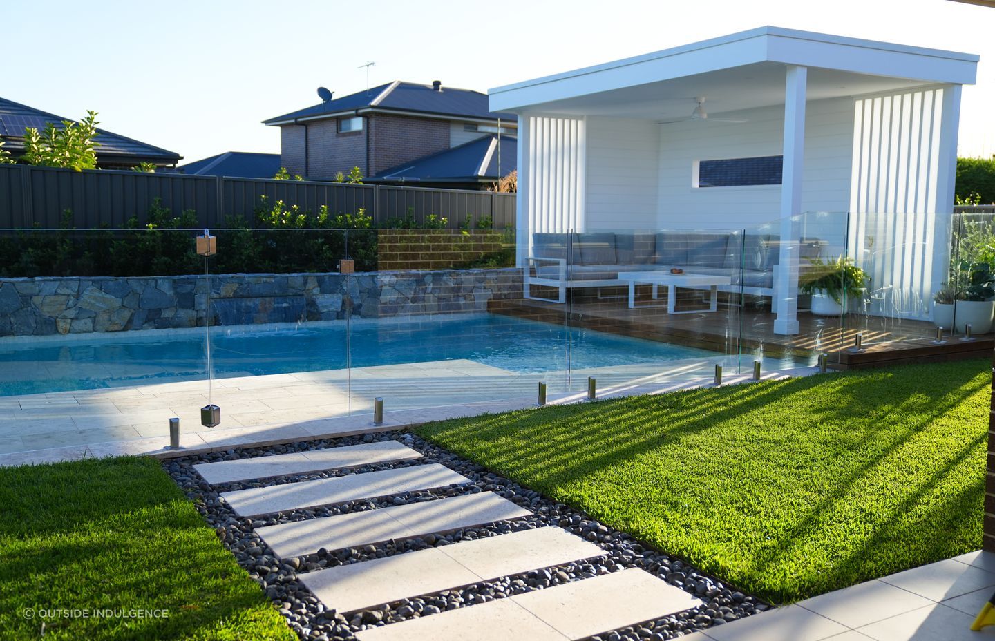 The clear glass fencing Featured project: Project 54 - Outside Indulgence