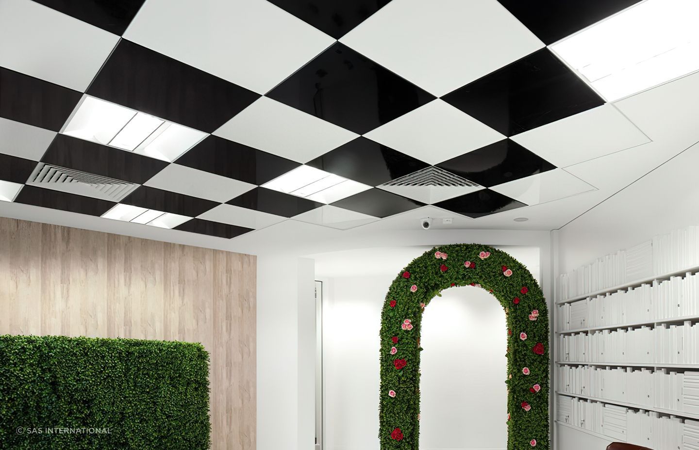 Ceiling tiles can improve acoustics and give a room a unique feel.