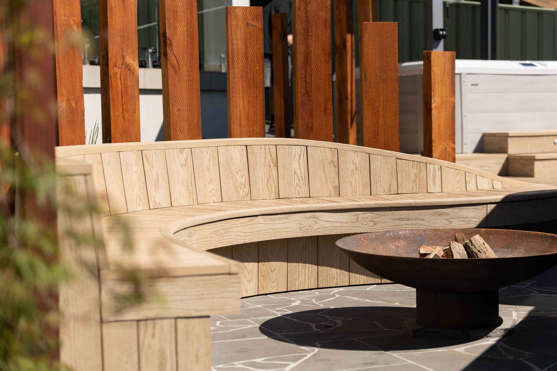 Award-winning Millboard Ashwood deck by South Sea Carpentry.