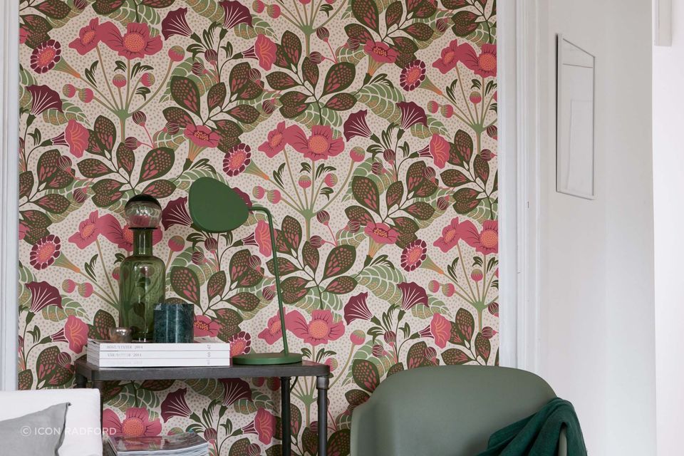 Floral designs are very popular wallpaper choices among homeowners.
