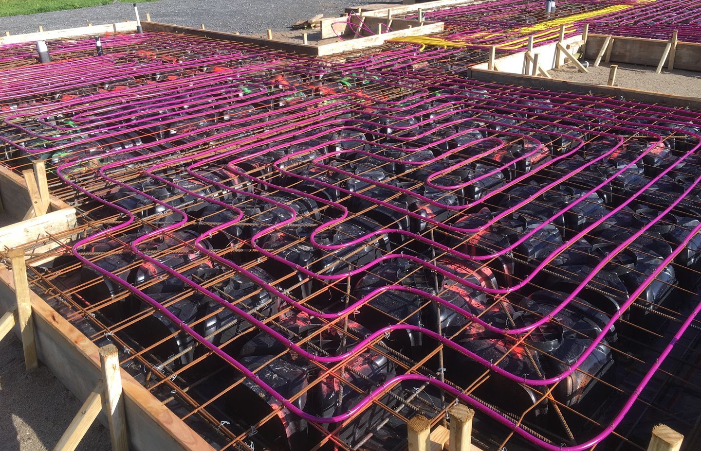 When it comes to established homes on a concrete slab, the best time to install heating is during renovation work.