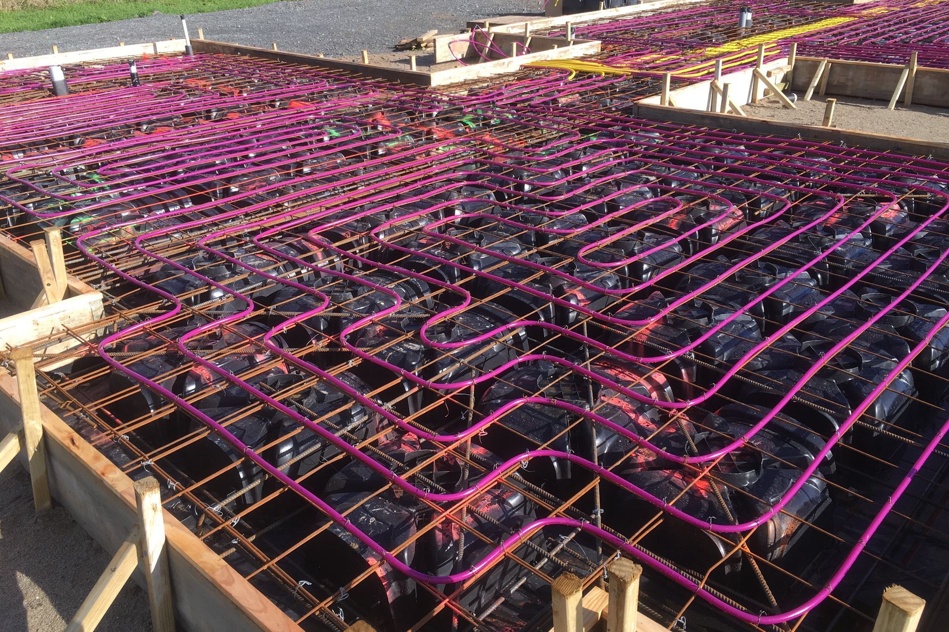 When it comes to established homes on a concrete slab, the best time to install heating is during renovation work.