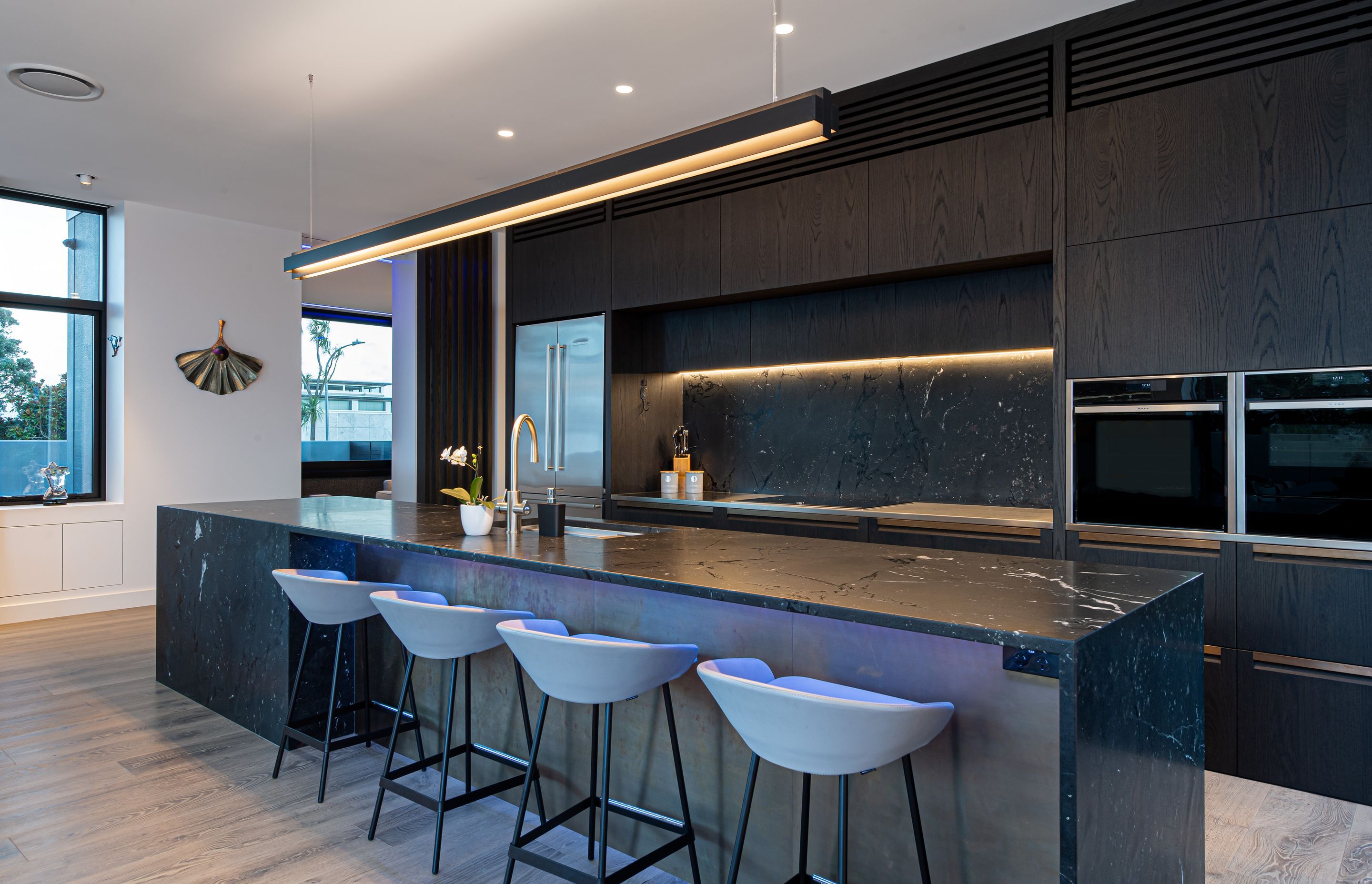 Customised Air Con Grille Enhances Luxury Kitchen