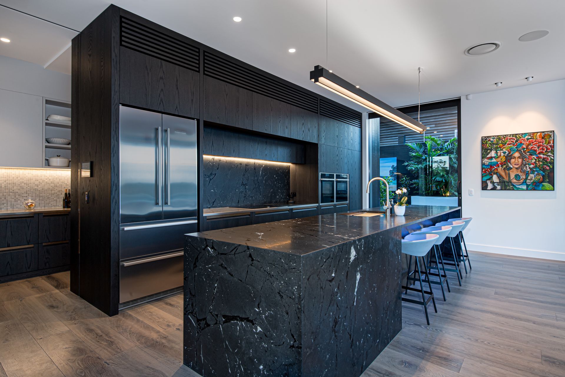 Customised Air Con Grille Enhances Luxury Kitchen