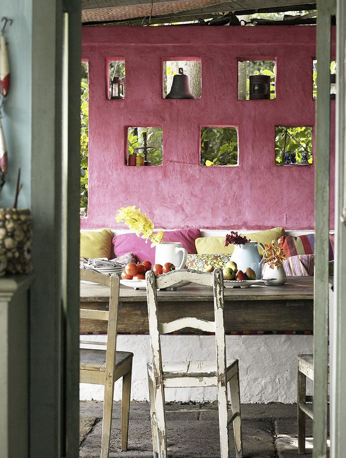 Using different shades of the same colour can provide visual interest with relatively few distinct colours.