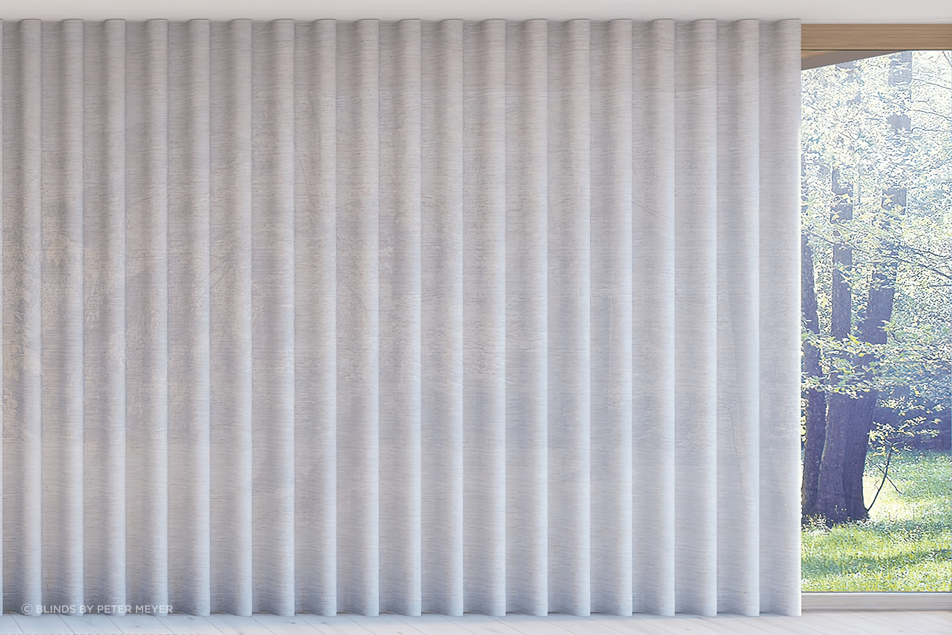 Curtains supported by Silent Gliss Cord Operated Curtain Tracks
